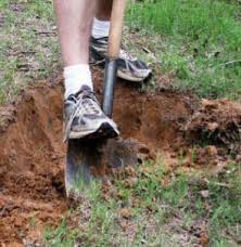 Breaking up soil